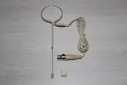 Beige Single Earhook Headset Mic Microphone for AKG Wireless Transmitters *NEW*