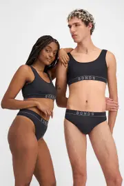 [Bonds] Bonds Women's Retro Rib Hi G-String G-String in Black Size: 8 8 Black