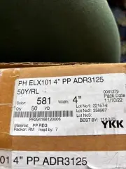 YKK PH ELX101 PP ADR3125 Hook and Loop tape 4" wide