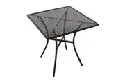 Bolero Black Steel Patterned Bistro Table 700mm Square
