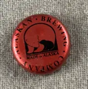 Alaskan Brewing Company Bottle Cap, Red