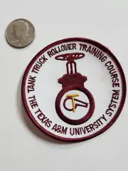 Texas A & M Tank Rollover Training Course System Sew-On Patch NOS