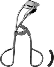 JAPONESQUE Extreme Lash Curler - Scissor Comfort Handle, Deep Curl, Keeps Lashes Curled for 8 Hours, High Arch Design, for Natural or False Lashes, Includes 1 Refill Pad (Gunmetal)