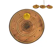 1pce 10cm Geometric Circles Incense/Cone Burner Round Aromatherapy Zen