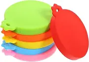 CONGARTENO 6Pcs Can Caps Flexible Sealing Lids for Pet Food Beverages Leakproof Drink Can Covers for Soda Beer and More Easy Pull Design for Convenient Use