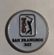 New - TPC - San Francisco Bay- 1" Metal Golf Ball Marker - Sharp!