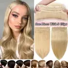 One Piece 100% Real Remy clip in Human Hair Extension 3/4 Full Head Weft 18" 20"