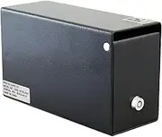 Protex Drop Box Safe (SDB-100)-Black, for Cash, Checks and envelopes, Saw-Toothed Baffle to Protect Slot, Powder Coated Finish, 4 Pre-drilled anchoring Holes