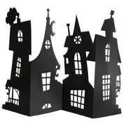 3D Haunted House Silhouette Centrepiece