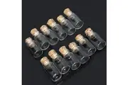 10pcs 10x18mm Small Clear Aromatherapy Essential Oil Glass Bottle Vial Container