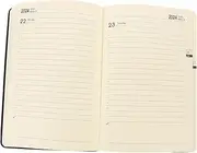 LALAFINA Desk Diary 2024 Day to Page Diary Planner for Office Writing Notebook Smooth Pages