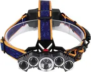 EVTSCAN Camping Headlamp 5000LM LED Light, Rechargeable 5 LED Head Lamp, with Adjustable Headband, for Adults and Kids, IPX6 Waterproof for Outdoor Hiking Camping Flashlight Headlamp