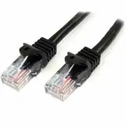 StarTech 1m Cat5e Snagless RJ45 UTP Patch Cable (M/M), Black - 45PAT1MBK