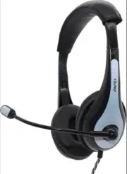 Avid AE-36 Headset - White w/ Adjustable Boom Mic. for Education, Testing