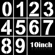Large Number Stencil Kit - 10 Inch Reusable Plastic Address Number Stencils for Signs, Mailbox, Road, Parking Lot, Door, Trucks Painting