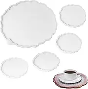 BELLE VOUS DIY Silicone Epoxy Resin Moulds Resin Casting Set (5 Pack) - Large Silicone Moulds Epoxy Resin for Artificial Agate Coasters - Geode Mould for DIY Crafts, Home Decoration & Jewellery Making