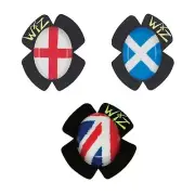 WIZ Pair Of Flag Motorbike / MC Riding Knee Sliders / Guards