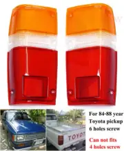 REAR TAIL LIGHT LAMP LENS PAIR FOR TOYOTA HILUX UTE 2WD 4WD PICKUP 83 84 85 86