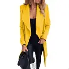 Women Long Duster Jacket French Belted Trench Waterfall Coat Ladies Woolen Coat/