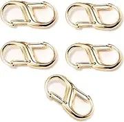 EvaGO 5 Pcs Adjustable Metal Buckles for Chain Strap Bag to Shorten Your Bag Metal Chain Length