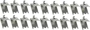 Mobestech 3sets Refrigerator Shelf Clips Strong Support Clamp Replacement for Fridge Freezer Shelf Clips for Kitchen Storage 6pcs*3