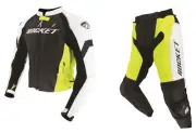 Joe Rocket Speedmaster 7.0 Two Piece Suit Hi-Viz/White (42, Yellow Hi-Viz/White)