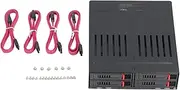 4 Bay HDD Cage Drive Tray, Aluminum Alloy Mobile Rack Backplane, Thick Bottom Hard Drives SSDs for Replacement