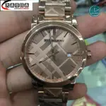 高端精品 BURBERRY 玫瑰金 鋼帶 戰馬錶 戰馬 手錶 情侶對錶 BU9039 BU9146