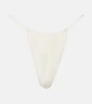 [Faithfull] Faithfull Brita cotton-blend crochet bikini bottoms AU 6 white