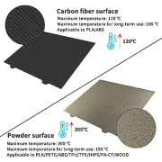 280*280mm Carbon Fiber & PEI Powder Steel Plate for Creality Ender-7 3D Printer