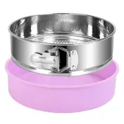 9 Inch Stainless Steel Springform Cake Pan, Nonstick with Silicone Protector,...