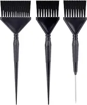 Hair Dye Brush,Family Pack Hair Color Brush Set, Hair Dye Brush Set, Hair Coloring Brush Hair Dying Brush to Apply Hair Color, Hair Color Brushes Bulk, Hair Tint Brush - 3 Pack(Black)