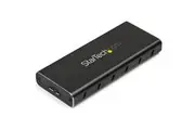 StarTech.com Drive Enclosure SATA/600, M.2 - USB 3.1 Micro-B Host Interface - UASP Support External - Black, Silver - TAA Compli