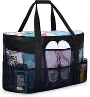 [oscaurt] Beach Bag Extra Large Beach Bags for Women Waterproof Sandproof Mesh Beach Tote Bags Travel Pool Bag