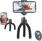 JUMKEET Phone Tripod, Mini Tripod with Bluetooth Control, Portable Mini Tripod, Flexible Octopus Style Camera Mount Desk Travel Outdoor Compatible with iPhone & Android Phones,Cameras,GoPro
