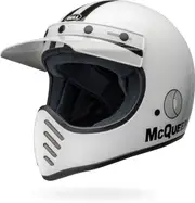 Bell Moto-3 Steve McQueen, motocross helmet , color: White/Black , size: XL
