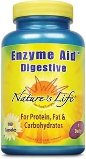 Nature's Life Enzyme Aid Digestive , 100 Capsules