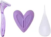 IWOWHERO Bikini Shaver Women's Kit 3pcs Plastic Hair Razor for Ladies Body Underarm Shaving Random