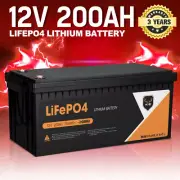 Mobi 12V 200AH Lithium Iron Phosphate Battery LiFePO4 Deep Cycle