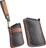 ontto Car key cover fit for Lexus NX GS RX IS ES GX LX UX RC US 200 250 350 LS 450H 300H US260h UX250h handmade leather key case holder keyring key chain Smart Key Shell Accessories
