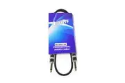 BravoPro SS006A-01 1M Speaker Cable - 6.35mm TS Jack Plug to 6.35mm TS Jack Plug