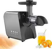 Celery Juicer Machines,Slow Juicer,Masticating Juicer,Cold Press Juicer Machines Vegetable And Fruit, Juicers With Quiet Motor & Reverse Function, Easy To Clean Juicer Extractor,Grey