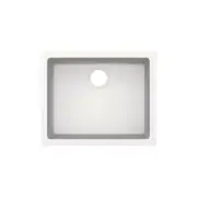 Unbranded Drop-In/Undermount Bar Sink Single Bowl Rust Resistant Quartz in White