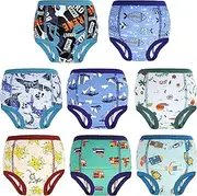 MOEMOE BABY Toilet Training Pants,Potty Training Pants,Training Pants Toddler,Reusable Training Pants 8 pack Cotton