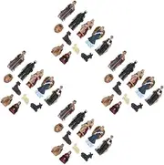Alipis 44 Pcs Little Jesus Figurines Set Mini Nativity Scene Decor Porcelain Christmas Figurines Religious Statues Hand-Painted Jesus Birth Scene for Indoor Outdoor