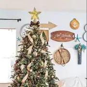 Star Tree Topper with 20 LED Lights, gold new