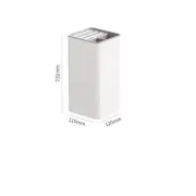 Multi-Functional Square Knife Holder Compact Kitchen Storage Organizer(white)