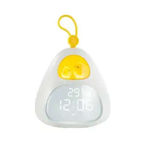 鳥巢時光鬧鐘USB充電便攜式手提小程序夜光鐘臥室定時調光小鬧鐘