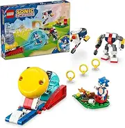 LEGO Sonic The Hedgehog: Sonic’s Campfire Clash Toy for 7+ Year Old Boys & Girls, Building Set with 4 Character Figures, Gold Rings and Chaos Emerald, Kids Toys for Retro Video Game Fans 77001