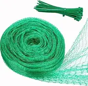 6x10m Garden Anti-Bird Net Strap 50 Nylon Cable Ties（20x33 Feet ）,Plant Cover Net, Anti-Bird Net, Poultry Net, for Protecting Vegetables, Fruits and Plants (20×33 Ft)
